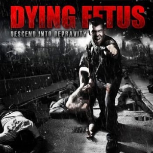 Dying Fetus - Descend Into Depravity (Blood Red C in der Gruppe VINYL / Hårdrock bei Bengans Skivbutik AB (4300717)