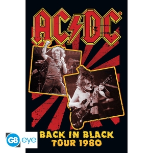 AC/DC - Back in Black 80  Poster 91,5x61 in der Gruppe MERCHANDISE / Merch / Hårdrock bei Bengans Skivbutik AB (4301699)