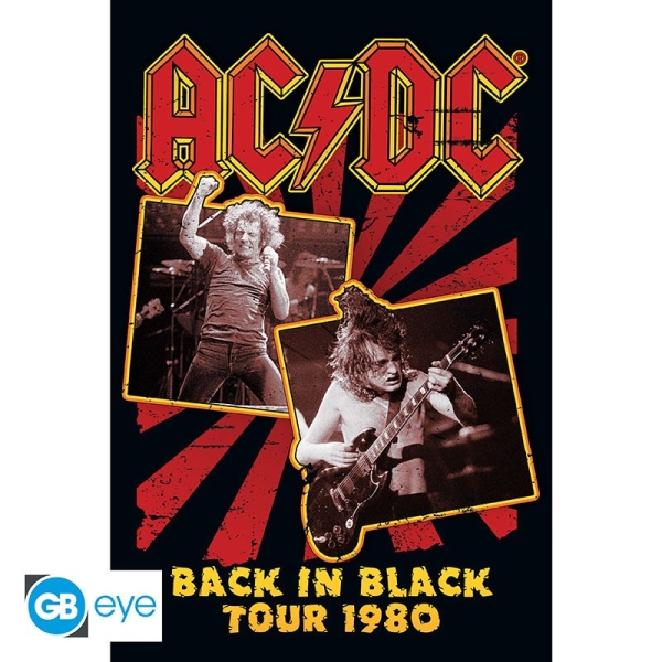 AC/DC - Back in Black 80 Poster 91,5x61 in der Gruppe MERCHANDISE / Poster / Heavy Metal bei Bengans Skivbutik AB (4301699)