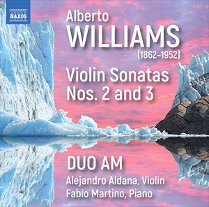 Williams Alberto - Violin Sonatas Nos. 2 & 3 in der Gruppe Externt_Lager / Naxoslager bei Bengans Skivbutik AB (4301880)