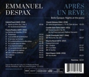 Emmanuel Despax - Apres Un Reve - Belle Epoque – Nigh in der Gruppe Externt_Lager / Naxoslager bei Bengans Skivbutik AB (4301892)
