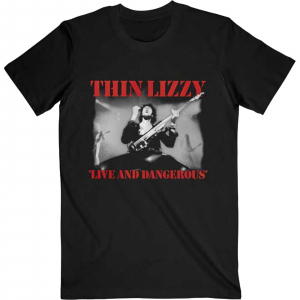 Thin Lizzy - Live & Dangerous Bl T-Shirt in der Gruppe MERCHANDISE / T-shirt / Hårdrock bei Bengans Skivbutik AB (4302923r)