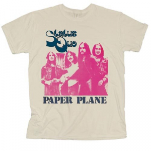 Status Quo - Paper Plane (X-Large) Unisex T-Shirt in der Gruppe MERCH / T-Shirt / Sommar T-shirt 23 bei Bengans Skivbutik AB (4303335)