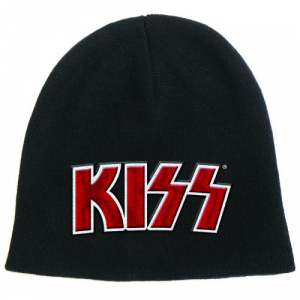 Kiss - Red On White Logo Unisex Beanie Hat in der Gruppe CDON - Exporterade Artiklar_Manuellt / Merch_CDON_exporterade bei Bengans Skivbutik AB (4304053)