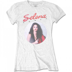 Selena Gomez - 80's Glam (Small) Ladies White T-Shirt in der Gruppe MERCH / T-Shirt / Sommar T-shirt 23 bei Bengans Skivbutik AB (4304066)
