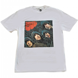 The Beatles - Rubber Soul Album Cover Uni Wht    in der Gruppe MERCH / T-Shirt / Rockoff_Nya April24 bei Bengans Skivbutik AB (4304113r)