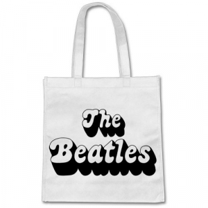 The Beatles - 1970's Logo Eco Bag Trend Version Black in der Gruppe MK Export CDON Merch bei Bengans Skivbutik AB (4304130)