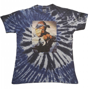Tupac - Photo Swirl Wash Collection (Medium) Ladies Blue T-Shirt in der Gruppe MERCH / T-Shirt / Sommar T-shirt 23 bei Bengans Skivbutik AB (4304140)