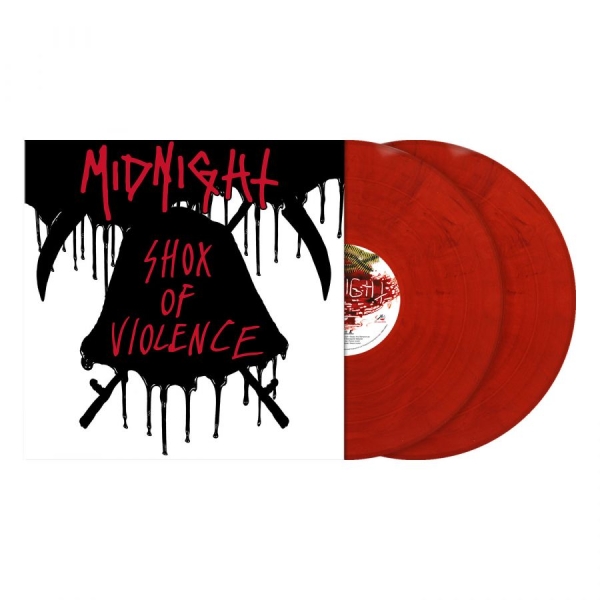 Midnight - Shox Of Violence (2 Lp Red Marbled in der Gruppe VINYL / Hårdrock/ Heavy metal bei Bengans Skivbutik AB (4306337)