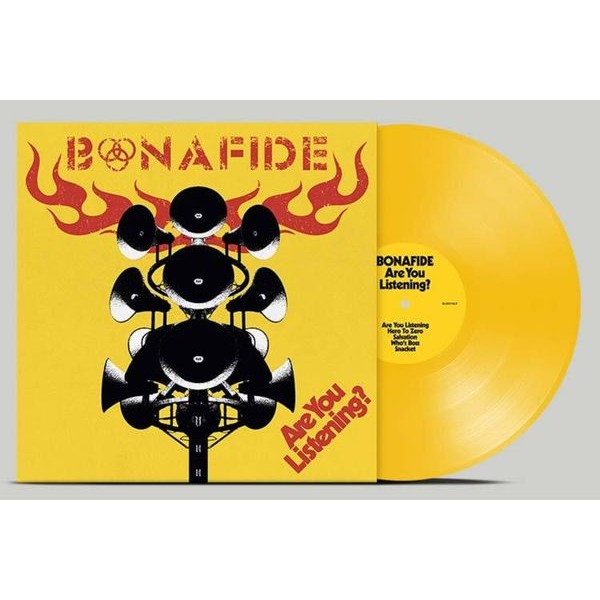 Bonafide - Are You Listening? (Yellow Vinyl) in der Gruppe VINYL / Hårdrock/ Heavy metal bei Bengans Skivbutik AB (4306416)
