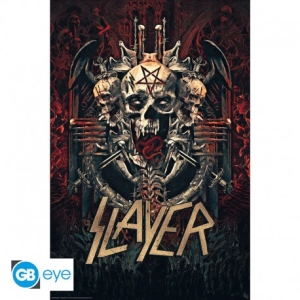 SLAYER - Skullagramm Poster 91,5x61 in der Gruppe MERCHANDISE / Merch / Hårdrock bei Bengans Skivbutik AB (4307457)