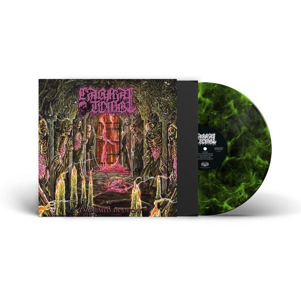 Carnal Tomb - Embalmed In Decay (Lime Marbled Vin in der Gruppe VINYL / Hårdrock/ Heavy metal bei Bengans Skivbutik AB (4308278)