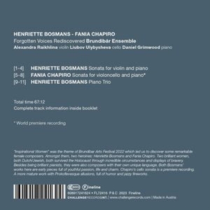 Brundibar Ensemble - Forgotten Voices Rediscovered in der Gruppe CD / Övrigt bei Bengans Skivbutik AB (4308728)