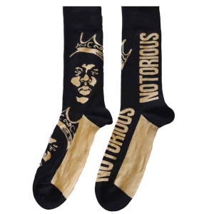 Biggie Smalls - Gold Crown Uni Bl Socks (Eu 40-45) in der Gruppe MERCHANDISE / Merch / Hip Hop-Rap bei Bengans Skivbutik AB (4314439)