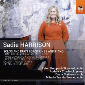 Harrison Sadie - Solos And Duos For Strings And Pian in der Gruppe Externt_Lager / Naxoslager bei Bengans Skivbutik AB (4315639)