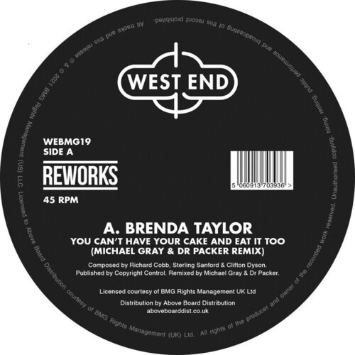 BRENDA TAYLOR - You Can't Have Your Cake And Eat It Too in der Gruppe VINYL / RNB, Disco & Soul bei Bengans Skivbutik AB (4319834)