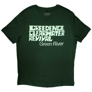 Creedence Clearwater Revival - Green River Uni Green    in der Gruppe MERCH / T-Shirt / Rockoff_Nya April24 bei Bengans Skivbutik AB (4320798r)