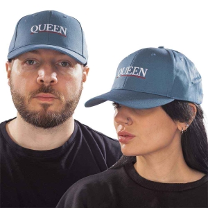 Queen - Underline Logo Denim Baseball C in der Gruppe MERCHANDISE / Accessoarer / Pop-Rock bei Bengans Skivbutik AB (4321885)