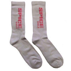 Spice Girls - Logo Uni Wht Socks (Eu 40-45) in der Gruppe MERCHANDISE / Merch / Pop-Rock bei Bengans Skivbutik AB (4338303)