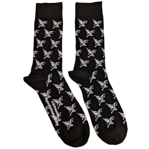 Black Sabbath - Demon Pattern Uni Bl Socks (Eu 40-45) in der Gruppe MERCHANDISE / Merch / Hårdrock bei Bengans Skivbutik AB (4359306)