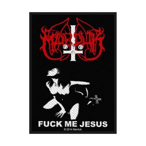 Marduk - Fuck Me Jesus Standard Patch in der Gruppe MERCHANDISE / Merch / Hårdrock bei Bengans Skivbutik AB (4359360)