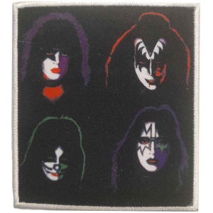Kiss - 4 Heads Printed Patch in der Gruppe MERCHANDISE / Merch / Hårdrock bei Bengans Skivbutik AB (4359371)