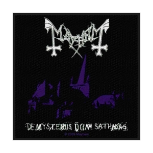 Mayhem - De Mysteriis Dom Sathanas Standard Patch in der Gruppe MERCHANDISE / Merch / Hårdrock bei Bengans Skivbutik AB (4359383)