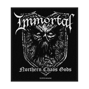 Immortal - Northern Chaos Gods Standard Patch in der Gruppe MERCHANDISE / Accessoarer / Hårdrock bei Bengans Skivbutik AB (4359408)
