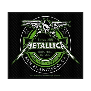 Metallica - Beer Label Standard Patch in der Gruppe MERCHANDISE / Accessoarer / Hårdrock bei Bengans Skivbutik AB (4359410)