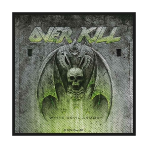 Overkill - White Devil Armory Standard Patch in der Gruppe MERCHANDISE / Merch / Hårdrock bei Bengans Skivbutik AB (4379251)