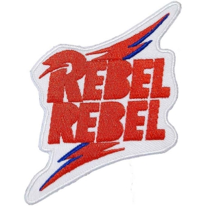 David Bowie - Rebel Rebel Woven Patch in der Gruppe MERCHANDISE / Merch / Pop-Rock bei Bengans Skivbutik AB (4379814)