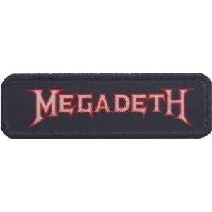 Megadeth - Logo Outline Printed Patch in der Gruppe MERCHANDISE / Merch / Hårdrock bei Bengans Skivbutik AB (4379815)