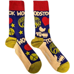 Woodstock - Surround Yourself Navy Socks (Eu 40-45) in der Gruppe MERCHANDISE / Merch / Pop-Rock bei Bengans Skivbutik AB (4395730)
