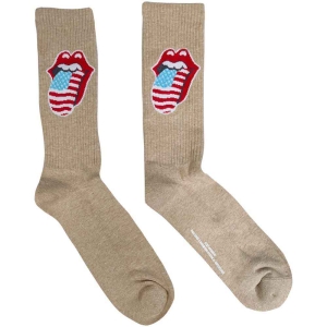 Rolling Stones - Us Tongue Uni Natrl Socks (Eu 40-45) in der Gruppe MERCHANDISE / Merch / Pop-Rock bei Bengans Skivbutik AB (4395740)