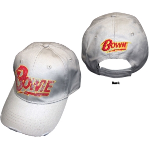 David Bowie - Flash Logo Sand Baseball C in der Gruppe MERCHANDISE / Merch / Pop-Rock bei Bengans Skivbutik AB (4395749)