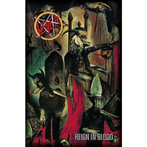 Slayer - Reign In Blood Textile Poster in der Gruppe MERCHANDISE / Merch / Hårdrock bei Bengans Skivbutik AB (4398184)
