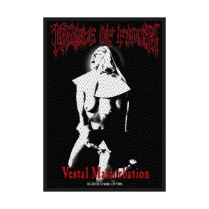 Cradle Of Filth - Vestal Masturbation Standard Patch in der Gruppe MERCHANDISE / Merch / Hårdrock bei Bengans Skivbutik AB (4400361)