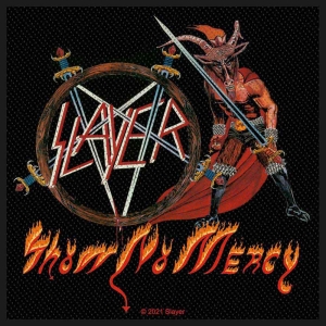 Slayer - Show No Mercy Standard Patch in der Gruppe MERCHANDISE / Merch / Hårdrock bei Bengans Skivbutik AB (4400364)