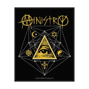 Ministry - All Seeing Eye Standard Patch in der Gruppe MERCHANDISE / Merch / Hårdrock bei Bengans Skivbutik AB (4400380)