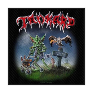 Tankard - One Foot In The Grave Standard Patch in der Gruppe MERCHANDISE / Merch / Hårdrock bei Bengans Skivbutik AB (4400382)