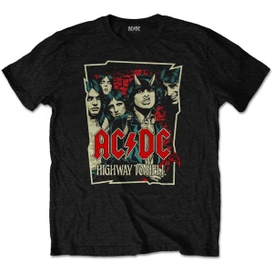 Ac/Dc - Highway To Hell Sketch Uni Bl (XL) in der Gruppe MERCHANDISE / T-shirt / Heavy Metal bei Bengans Skivbutik AB (4400416)