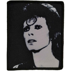 David Bowie - Black & White Printed Patch in der Gruppe MERCHANDISE / Merch / Pop-Rock bei Bengans Skivbutik AB (4400561)