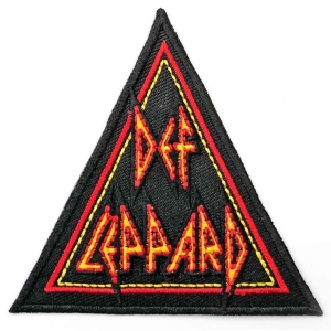 Def Leppard - Tri Logo Woven Patch in der Gruppe MERCHANDISE / Merch / Hårdrock bei Bengans Skivbutik AB (4400563)
