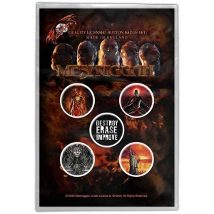 Meshuggah - Immutable Button Badge Pack in der Gruppe MERCHANDISE / Merch / Hårdrock bei Bengans Skivbutik AB (4400586)