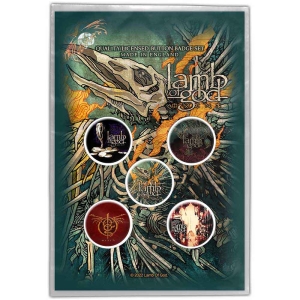 Lamb Of God - Omens Button Badge Pack in der Gruppe MERCHANDISE / Merch / Hårdrock bei Bengans Skivbutik AB (4400593)