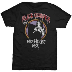 Alice Cooper - Mad House Rock Uni Bl     (S) in der Gruppe MERCHANDISE / T-shirt / Heavy Metal bei Bengans Skivbutik AB (4400829)