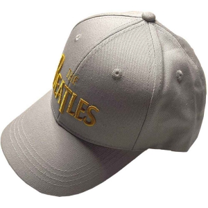 The Beatles - Gold Drop T Logo Grey Baseball C in der Gruppe MERCHANDISE / Merch / Pop-Rock bei Bengans Skivbutik AB (4400873)