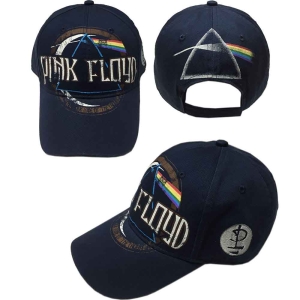 Pink Floyd - Dsotm Album Distress Navy Baseball C in der Gruppe MERCHANDISE / Merch / Pop-Rock bei Bengans Skivbutik AB (4400907)