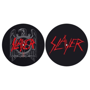 Slayer - Eagle/Scratched Logo Slipmat Pair in der Gruppe MERCHANDISE / Merch / Hårdrock bei Bengans Skivbutik AB (4400938)