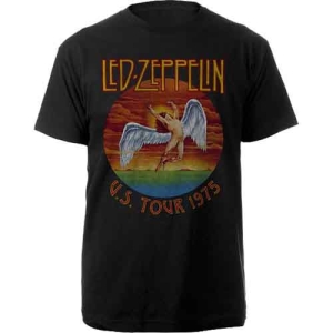 Led Zeppelin - Usa Tour 75 Uni Bl T-Shirt  (M) in der Gruppe MERCHANDISE / T-shirt / Pop-Rock bei Bengans Skivbutik AB (4400998)